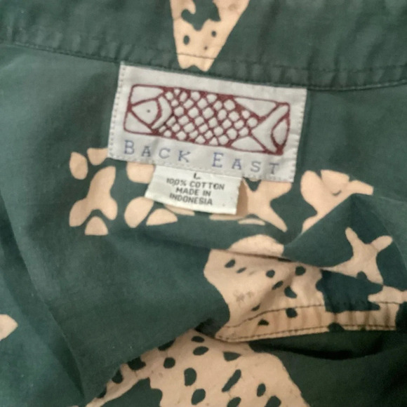 Men’s Back East Casual Button Up Shirt Large - Picture 3 of 3